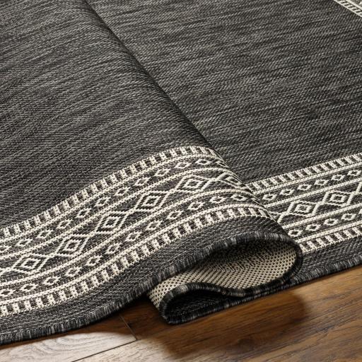 Surya Ravello RVL-2335 Black Ivory 2' x 2'11" Rug