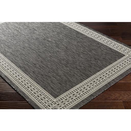 Surya Ravello RVL-2335 Black Ivory 2' x 2'11" Rug