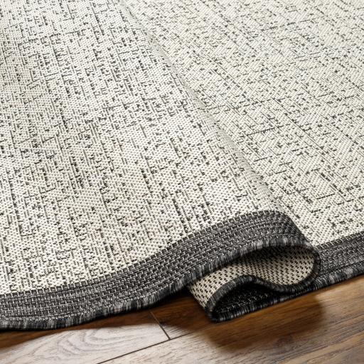 Surya Ravello RVL-2381 Black Ivory 5'3" x 7' Rug