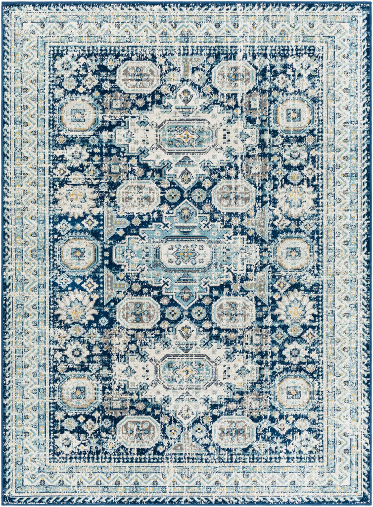 Surya Redondo Beach RDD-2310 Aqua Dark Blue 6'7" x 9' Rug