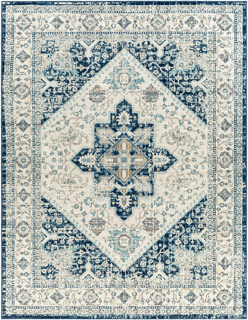 Surya Redondo Beach RDD-2312 Aqua Dark Blue 6'7" x 9' Rug