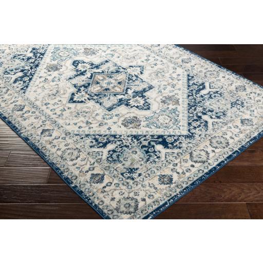 Surya Redondo Beach RDD-2312 Aqua Dark Blue 6'7" x 9' Rug