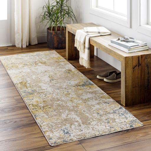 Surya Reina REN-2312 Cream Denim 7'10" Round Rug