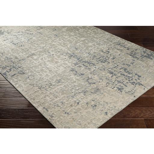 Surya Resham RHM-2300 Dark Blue Light Sage 4' x 6' Rug