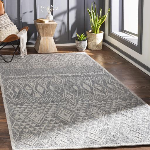 Surya Newcastle NCS-2316 Charcoal Gray 2' x 3' Rug