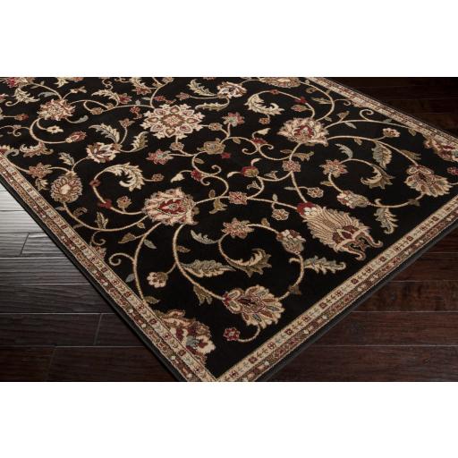 Surya Riley RLY-5025 Black Coral 3'11" x 5'3" Rug