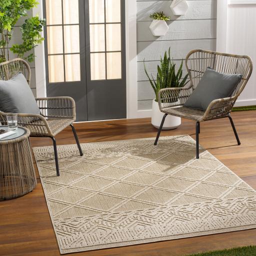 Surya Rockport RPT-2305 Ivory Tan 2' x 2'11" Rug