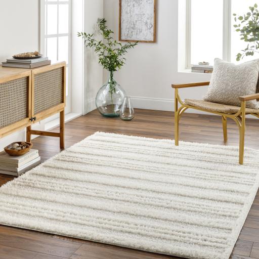 Surya Rodos RDO-2318 Beige White 5'3" x 7' Rug