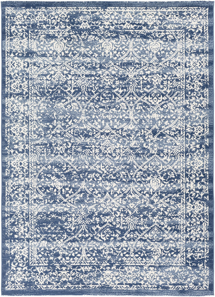 Surya Roma ROM-2301 Cream Dark Blue 5'3" x 7'1" Rug