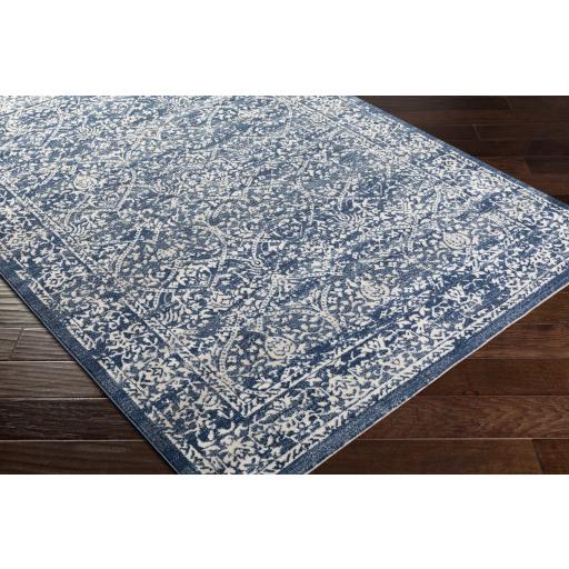 Surya Roma ROM-2301 Cream Dark Blue 5'3" x 7'1" Rug