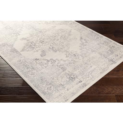 Surya Roma ROM-2322 Charcoal Light Gray 7'10" Square Rug