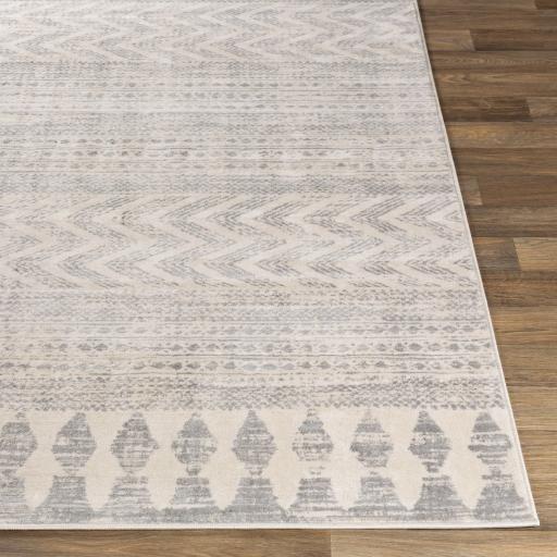 Surya Roma ROM-2329 Charcoal Light Gray 7'10" Square Rug