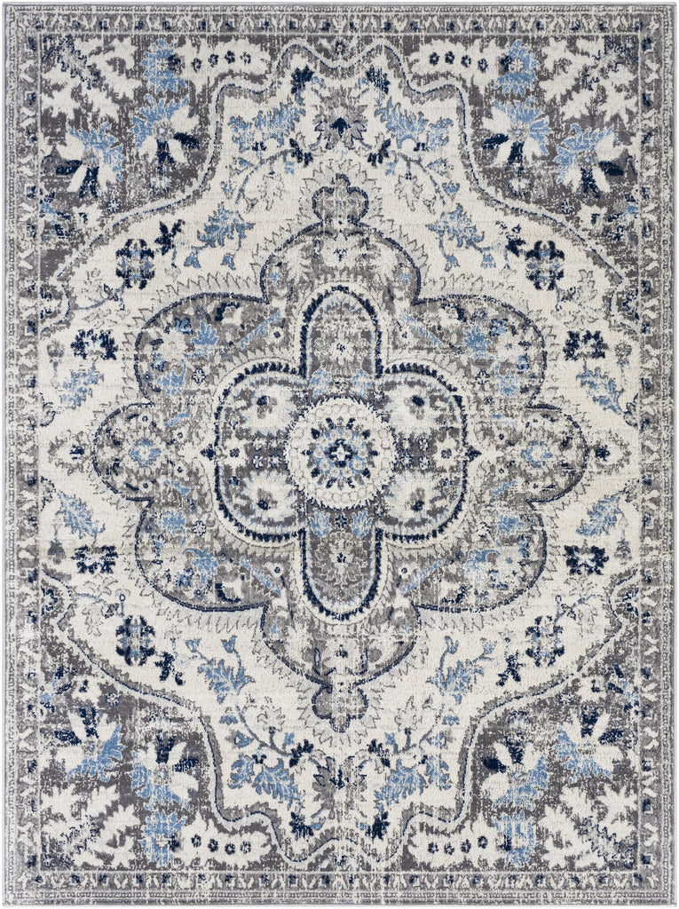 Surya Roma ROM-2359 Charcoal Ivory 5'3" x 7'1" Rug