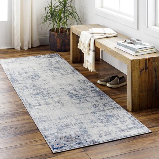 Surya Roma ROM-2394 Gray Light Blue 2' x 2'11" Rug