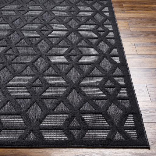 Surya San Diego SFG-2308 Black 5'3" x 7' Rug