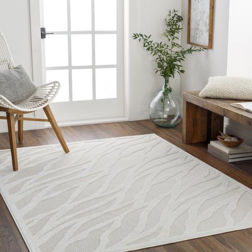 Surya San Diego SFG-2312 Off-White White 5'3" x 7' Rug