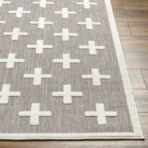 Surya San Diego SFG-2341 Gray Off-White 6'7" x 9' Rug