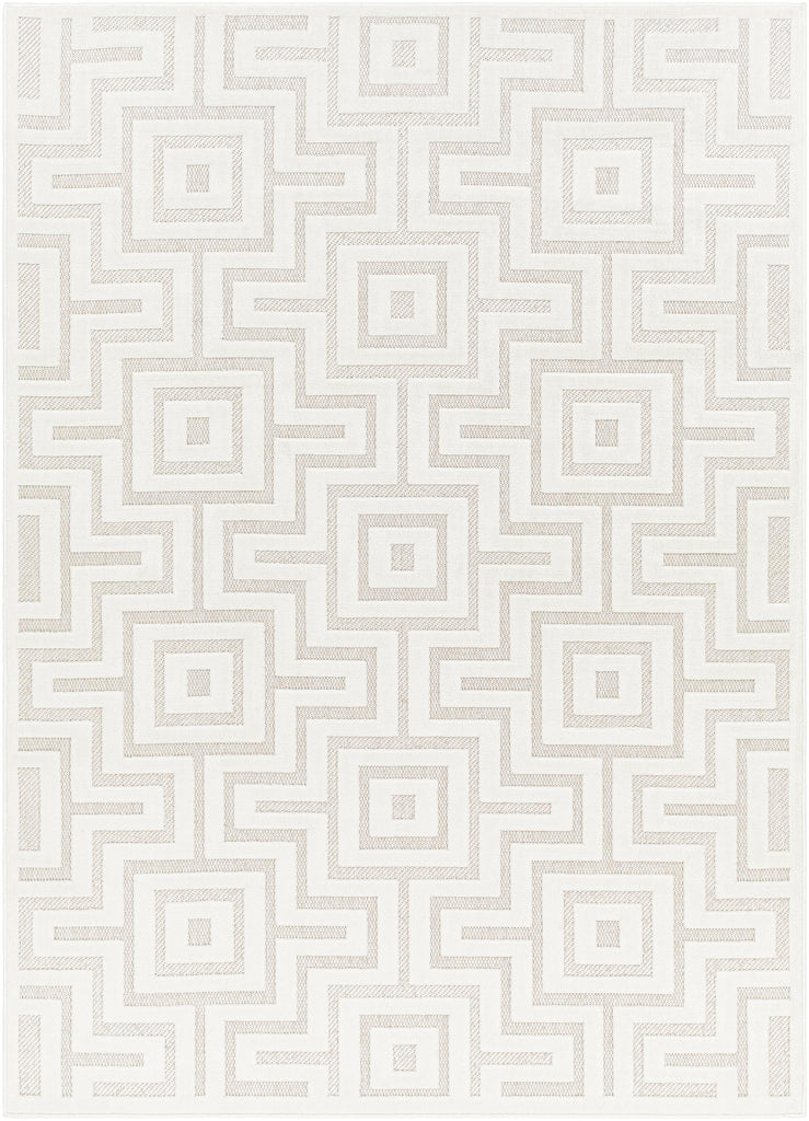 Surya San Diego SFG-2345 Off-White White 5'3" x 7' Rug