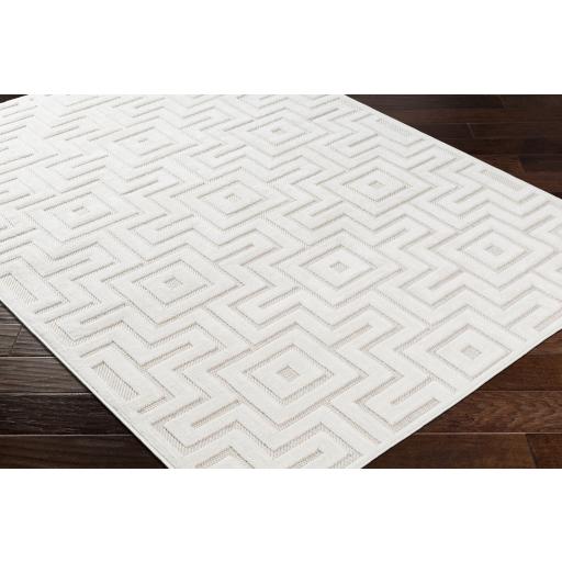 Surya San Diego SFG-2345 Off-White White 5'3" x 7' Rug