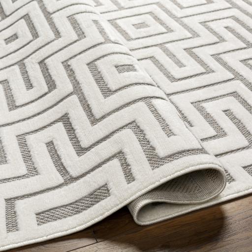 Surya San Diego SFG-2347 Gray Off-White 5'3" x 7' Rug