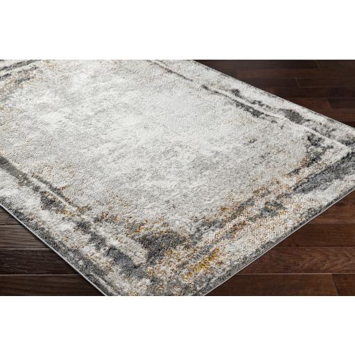 Surya San Francisco SFO-2321 Black Brick Red 5'3" x 7' Rug