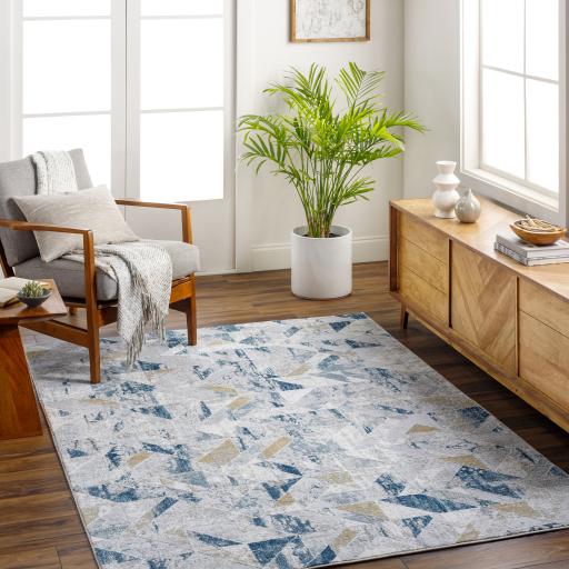 Surya San Francisco SFO-2322 Blue Denim 6'7" x 9' Rug