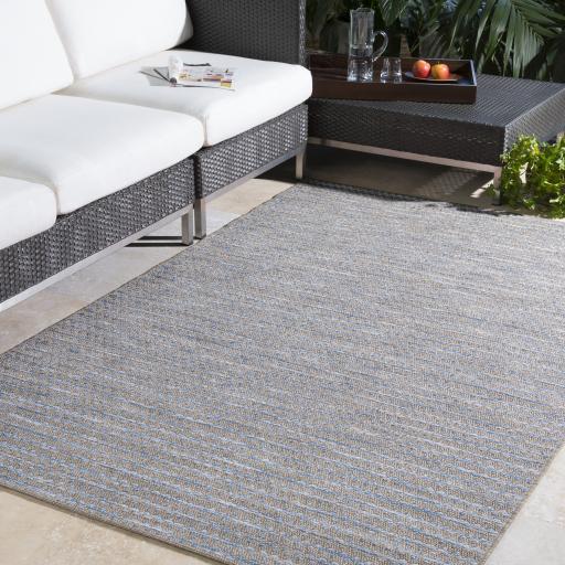 Surya Santa Cruz STZ-6009 Blue Cream 2' x 3'7" Rug