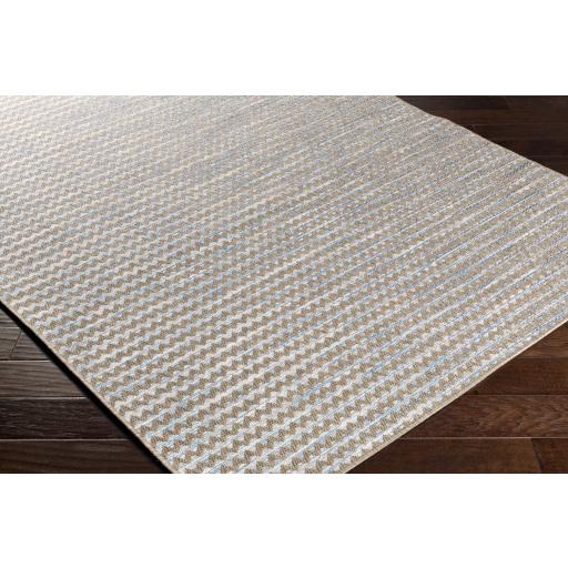 Surya Santa Cruz STZ-6009 Blue Cream 2' x 3'7" Rug