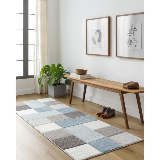 Surya Santa Monica SAC-2300 Aqua Dark Brown 2' x 2'11" Rug