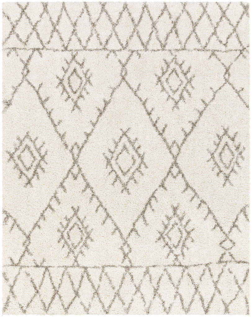 Surya Serengeti Shag SGT-2301 Charcoal Ivory 2' x 2'11" Rug