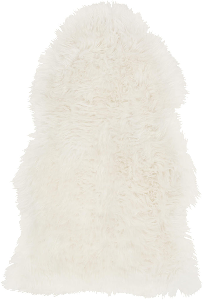 Surya Sheepskin SHS-9600 Ivory 2' x 6' Rug