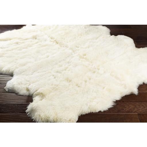 Surya Sheepskin SHS-9600 Ivory 2' x 6' Rug