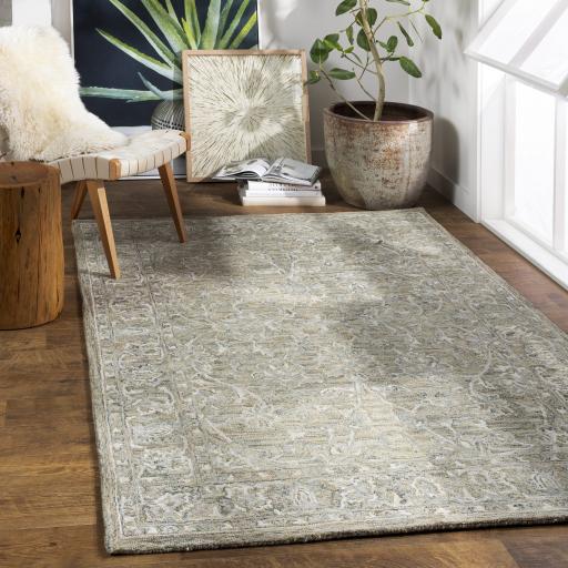 Surya Shelby SBY-1000 Charcoal Ivory 2' x 3' Rug