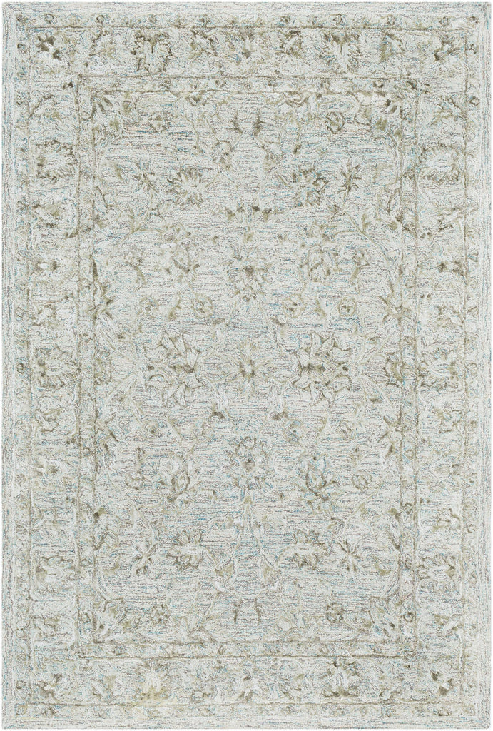 Surya Shelby SBY-1002 Aqua Light Gray 2' x 3' Rug