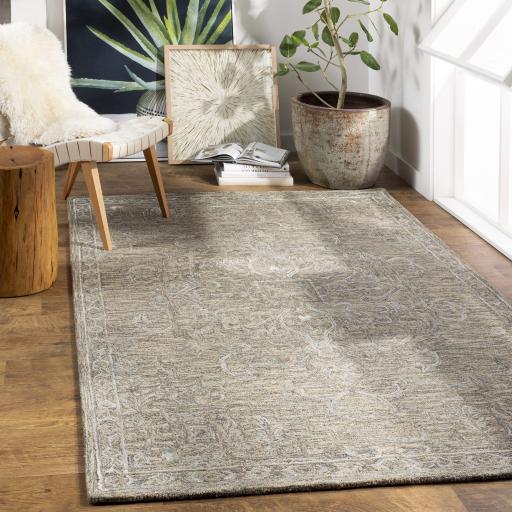 Surya Shelby SBY-1007 Light Sage Medium Brown 2' x 3' Rug