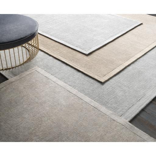 Surya Silk Route AWSR-4037 Medium Gray Taupe 2' x 3' Rug