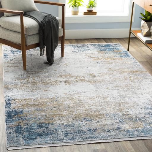 Surya Solar SOR-2301 Charcoal Dark Blue 10' x 14' Rug