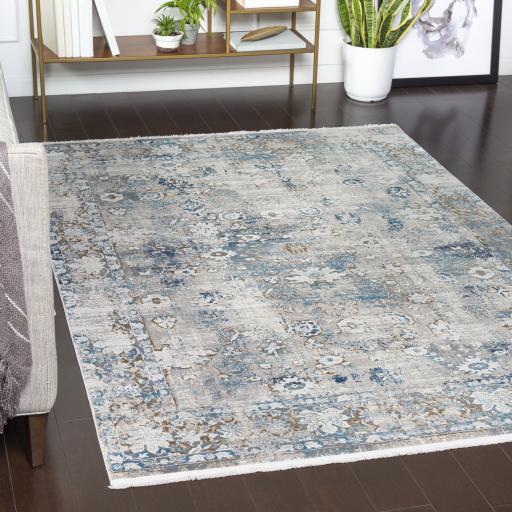 Surya Solar SOR-2307 Charcoal Dark Blue 10' x 14' Rug