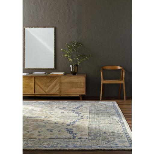 Surya St Moritz STM-2302 Blue Cream 2' x 3' Rug