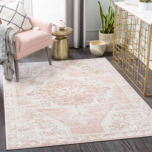 Surya St Tropez SRZ-2317 Light Beige Pale Pink 5'3" Square Rug