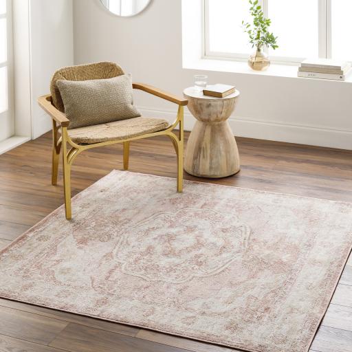 Surya St Tropez SRZ-2321 Cream Light Beige 5'3" Square Rug