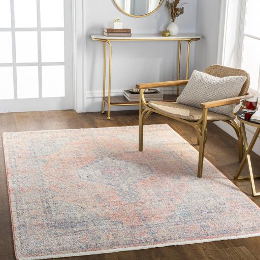 Surya Subtle SUB-2308 Dark Blue Ivory 5'3" x 7' Rug