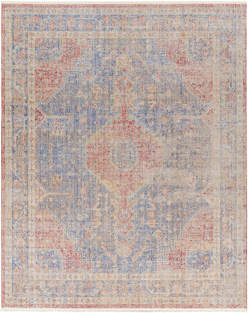 Surya Subtle SUB-2312 Dark Blue Ivory 5'3" x 7' Rug