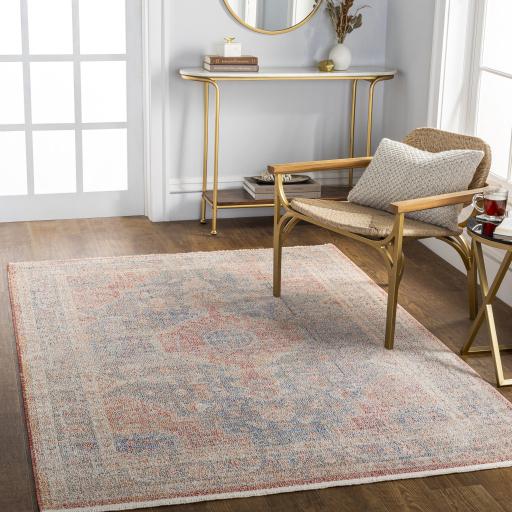 Surya Subtle SUB-2312 Dark Blue Ivory 6'7" x 9' Rug