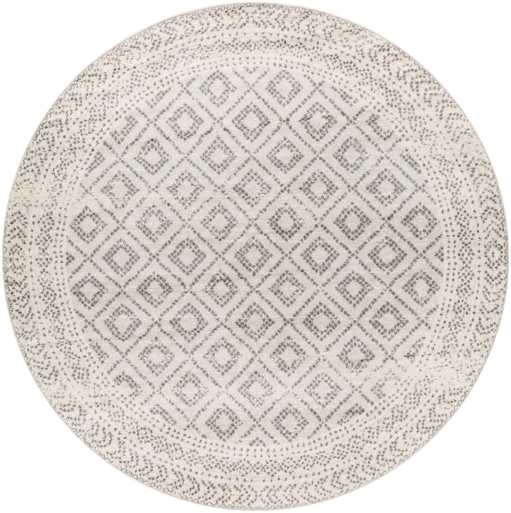 Surya Sunderland SUN-2301 Charcoal Light Slate 7'10" Round Rug