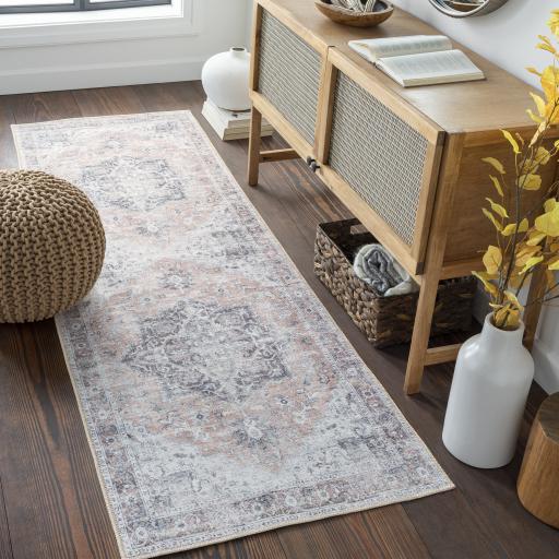 Surya Tahmis THI-2702 Beige Charcoal 2'7" x 7'10" Rug