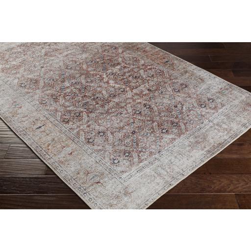 Surya Tahmis THI-2703 Brick Red Dark Blue 2'7" x 7'10" Rug