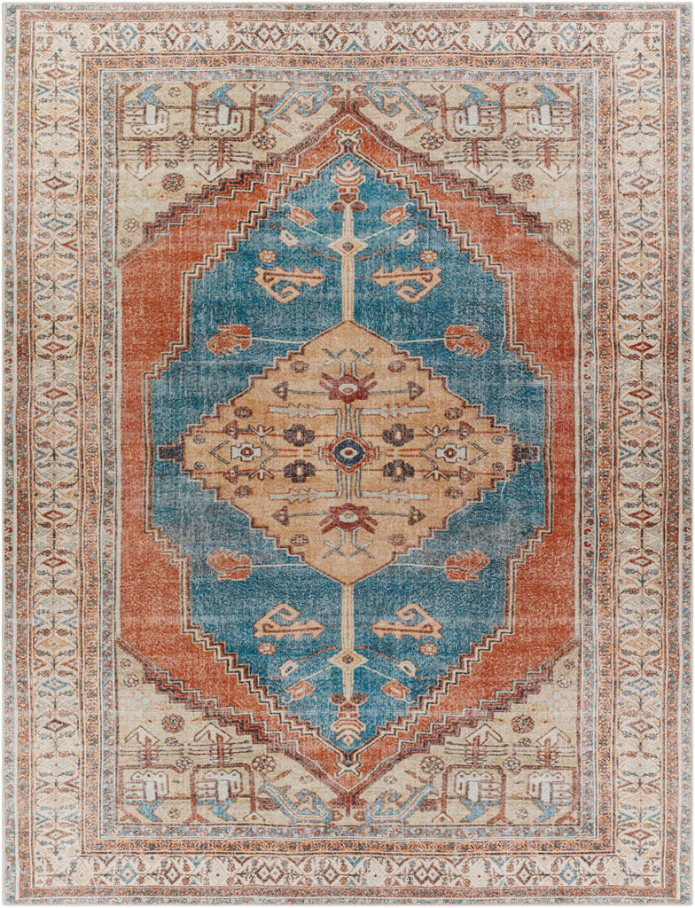 Surya Tahmis THI-2704 Beige Blue 5'3" x 7'3" Rug