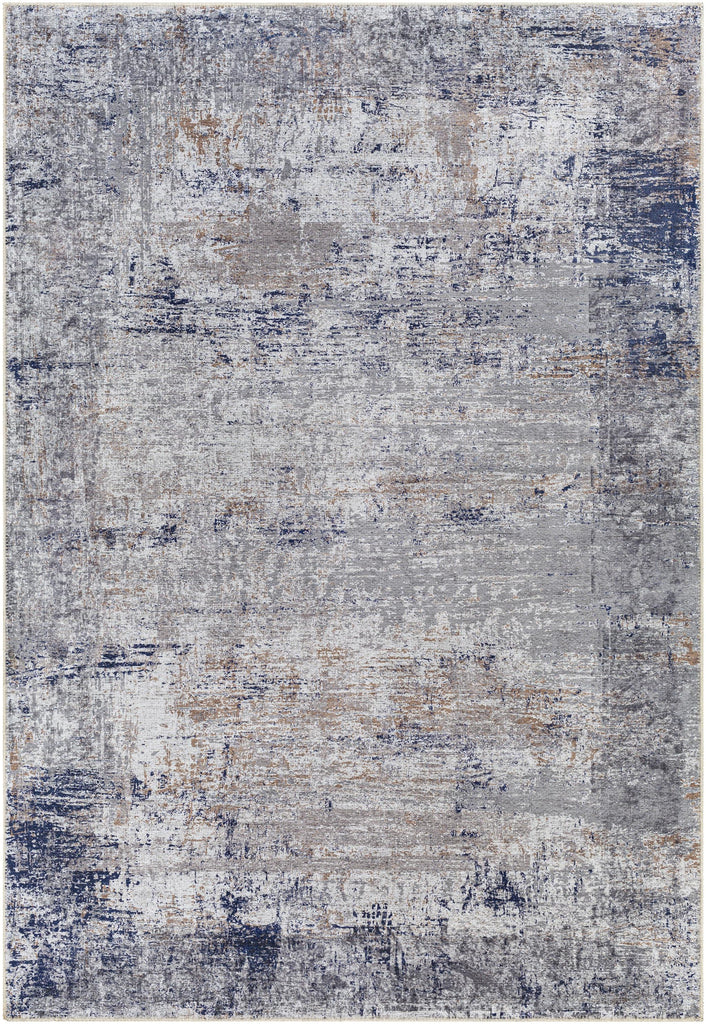 Surya Tahmis THI-2708 Charcoal Dark Blue 2' x 2'11" Rug