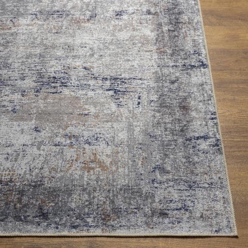 Surya Tahmis THI-2708 Charcoal Dark Blue 2' x 2'11" Rug